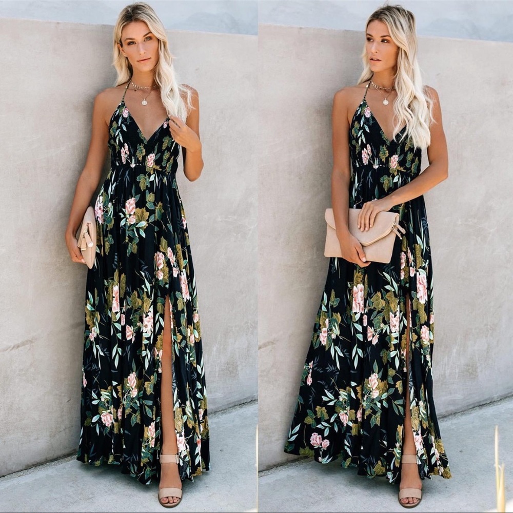 NWT VICI beautiful floral maxi dress